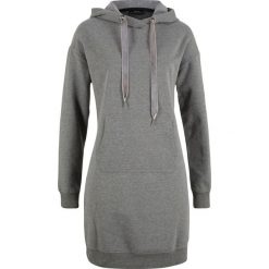 Sukienka dresowa z czystej bawełny. Czerwone sukienki damskie bonprix, bez wzorów, z bawełny, bez kołnierzyka, bez ramiączek. Za 82.99 zł.