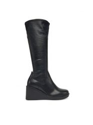 Vagabond Shoemakers Kozaki Deena 5832-202-20 Czarny. Czarne kozaki damskie Vagabond Shoemakers, ze skóry, bez obcasa, na koturnie. Za 899.99 zł.