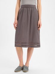 Marie Lund spódnica midi z lnu Kobiety Bawełna brązowy, 38. Brązowe spódnice damskie Marie Lund, na lato, bez wzorów, z bawełny, midi. Za 179.95 zł.