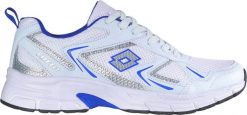 Lotto Buty Kitaura biało-niebieskie 2400010U 1050 43. Białe buty sportowe męskie Lotto, bez zapięcia. Za 158.99 zł.