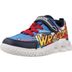 Buty GEOX J WROOM BOY Niebieski. Niebieskie trekkingi męskie Geox, trekkingowe. Za 229.99 zł.