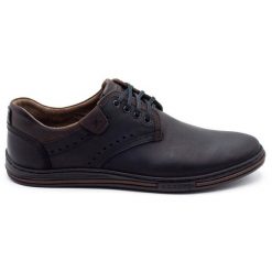 Polbut Buty Męskie casual 402 czarne. Czarne półbuty na co dzień męskie na jesień, z jeansu, biznesowe, bez zapięcia. Za 303.63 zł.