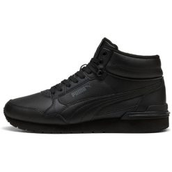 Buty Puma St Runner V4 Mid Czarny. Czarne obuwie sportowe damskie Puma, bez wzorów, z materiału, trekkingowe. Za 243.18 zł.