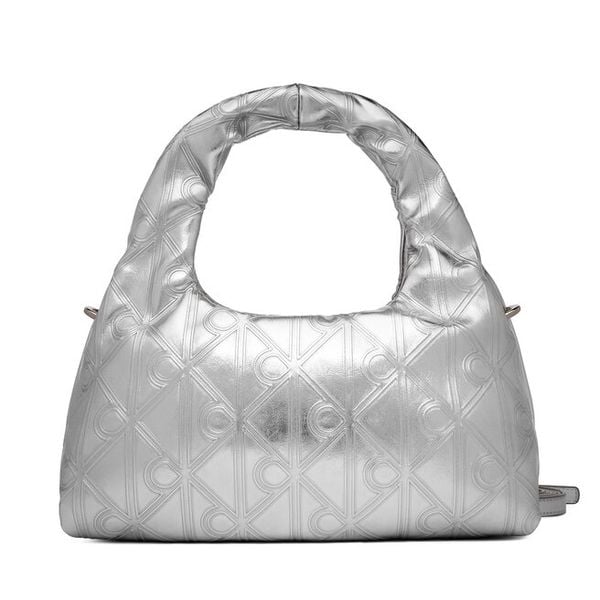 Torebka Calvin Klein. Szare torebki do ręki damskie Calvin Klein, bez wzorów, klasyczne, bez dodatków. Za 283.99 zł.