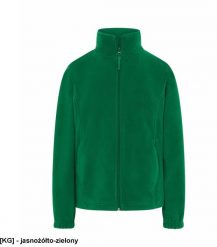 JHK - Bluza polarowa damska, taliowana, z suwakiem i dwoma zapinanymi kieszeniami jasnożółto-zielony XS. Zielone bluzy damskie JHK, xs, bez wzorów, z polaru, bez kaptura. Za 54.92 zł.