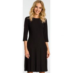 Sukienka z kontrafałdą moe336. Niebieskie sukienki dla dziewczynek MOE, eleganckie, z krótkim rękawem. Za 159.90 zł.