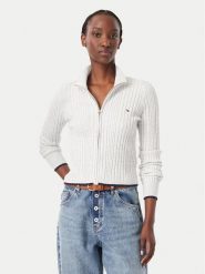 Tommy Jeans Kardigan DW0DW23355 Szary Slim Fit. Szare kardigany damskie Tommy Jeans, m, bez wzorów, z jeansu. Za 449.99 zł.