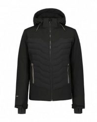 Kurtka narciarska - męska - fremont - wodoodporna - czarny. Czarne kurtki snowboardowe męskie Icepeak, na zimę, m, bez wzorów, z materiału, narciarskie. Za 689.35 zł.