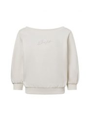 BOSS Orange Bluza - Emay Kobiety Bawełna biały, S. Białe bluzy damskie Boss Orange, s, bez wzorów, z bawełny, bez kaptura. Za 479.95 zł.