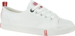 Big Star Buty damskie GG274005 białe r. 39. Białe trampki i tenisówki damskie Big Star, bez wzorów, retro, bez zapięcia. Za 165.80 zł.