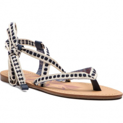 Japonki PEPE JEANS - Munch West PLS90340 Navy 595. Brązowe klapki damskie Pepe Jeans, z jeansu. W wyprzedaży za 129.00 zł.