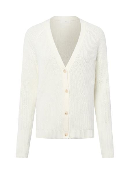 Fynch-Hatton Kardigan damski Kobiety Bawełna biały jednolity, S. Białe kardigany damskie Fynch-Hatton, s, bez wzorów, z bawełny, eleganckie, długie. Za 449.95 zł.