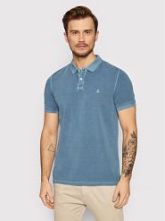Marc O'Polo Polo B21 2266 53000 Niebieski Regular Fit. Niebieskie koszulki polo męskie Marc O'Polo, m, bez wzorów, z bawełny, bez ramiączek. Za 259.99 zł.