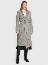TWINSET Płaszcz wełniany 222TT2290 Szary Regular Fit. Szare płaszcze damskie Twinset, na zimę, bez wzorów, z wełny, bez kaptura. Za 2,199.00 zł.