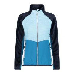 Damski polar CMP Unlimitech Highloft. Niebieskie kurtki damskie CMP, bez wzorów, z polaru, bez kaptura. Za 405.35 zł.