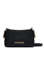 LOVE MOSCHINO Torebka JC4096PP1PLT1000 Czarny. Czarne listonoszki damskie Love Moschino, bez wzorów, ze skóry, bez dodatków. Za 919.99 zł.