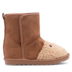 Śniegowce Nelli Blu. Brązowe śniegowce dziewczęce Nelli Blu, bez zapięcia. Za 119.99 zł.