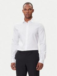 Armani Exchange Koszula XM001504 AF10192 U0002 Biały Regular Fit. Białe koszule męskie Armani Exchange, m, bez wzorów, z bawełny, bez kołnierzyka, bez ramiączek. Za 479.99 zł.