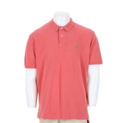 Męska koszulka polo z krótkim rękawem koralowa. Brązowe koszulki sportowe męskie Ralph Lauren, l, bez wzorów, z tkaniny, bez kołnierzyka, bez ramiączek, na golfa. Za 102.20 zł.