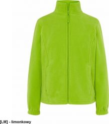 JHK FLRL300 - Bluza polarowa damska, taliowana, z suwakiem i dwoma zapinanymi kieszeniami - limonkowy M. Bluzy damskie JHK, m, bez wzorów, z polaru, bez kaptura. Za 58.74 zł.