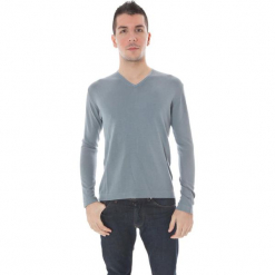 Sweter w kolorze szarym. Szare swetry przez głowę męskie Just Cavalli, Calvin Klein, Lee. W wyprzedaży za 319.95 zł.