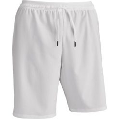 Spodenki piłkarskie dla dorosłych Kipsta F500 białe. Białe krótkie spodenki sportowe męskie KIPSTA, l, bez wzorów, z elastanu, do biegania. Za 29.99 zł.
