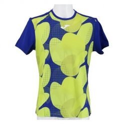 Koszulka treningowa męska Joma Challenge. Niebieskie koszulki sportowe męskie Joma, l, bez wzorów, z poliesteru, bez kołnierzyka, bez ramiączek, tenisowe. Za 179.99 zł.