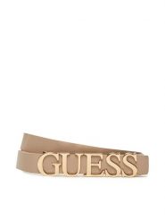 Guess Pasek Damski BW9257 P5320 Beżowy. Brązowe paski damskie Guess, z aplikacjami, ze skóry. Za 179.99 zł.