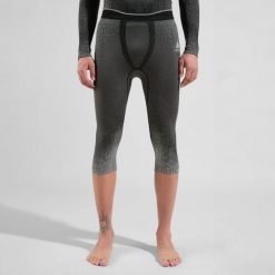 Legginsy termoaktywne męskie Odlo BLACKCOMB ECO. Czarne legginsy sportowe męskie Odlo, m, bez wzorów, do biegania. Za 379.99 zł.