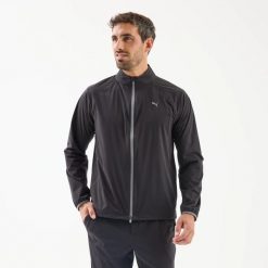 Kurtka hydrofobowa do golfa męska Raincell. Czarne kurtki sportowe męskie Puma, l, bez wzorów, z materiału, na golfa. Za 519.99 zł.