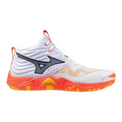 Buty halowe Mizuno Wave Momentum Elite Mid. Białe buty sportowe męskie Mizuno, bez zapięcia, do siatkówki, mizuno wave. W wyprzedaży za 668.90 zł.