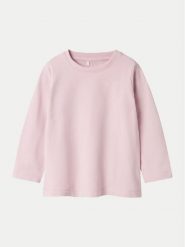 NAME IT Bluzka 13238716 Różowy Regular Fit. Czerwone bluzki dla dziewczynek Name it, bez wzorów, z bawełny, bez ramiączek. Za 29.99 zł.