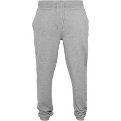 Męskie Spodnie Dresowe O Dużej Gramaturze. Czarne spodnie sportowe męskie BUILD YOUR BRAND, m, bez wzorów, z dresówki, trekkingowe. Za 163.99 zł.