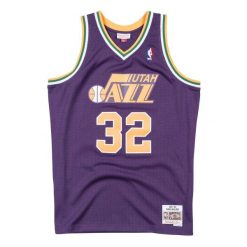 Koszulka Nba Utah Jazz Karl Malone. Fioletowe koszulki sportowe męskie Mitchell & Ness, m, bez wzorów, bez kołnierzyka, bez ramiączek, na fitness i siłownię. Za 517.00 zł.