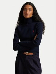 Polo Ralph Lauren Golf 211959287001 Granatowy Regular Fit. Niebieskie swetry damskie Polo Ralph Lauren, s, bez wzorów, z bawełny, bez kołnierzyka, bez ramiączek, bez kaptura. Za 949.99 zł.