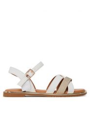 Tommy Hilfiger Sandały T3A2-33779-0273X M Biały. Białe sandały dziewczęce Tommy Hilfiger, ze skóry, bez zapięcia. Za 199.99 zł.