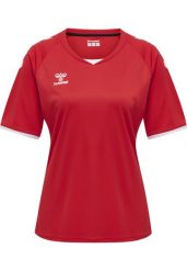 Koszulka damska Hummel hmlhmlCORE volley. Czerwone koszulki sportowe damskie Hummel, m, bez wzorów, z jersey, bez kołnierzyka, bez ramiączek, do piłki nożnej. Za 161.50 zł.