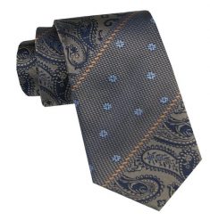 Elegancki i Modny Krawat Jedwabny - Alties - Odcienie Beżów, Mix Wzorów. Krawaty i muchy Alties, bez wzorów, z jedwabiu, eleganckie. Za 115.00 zł.