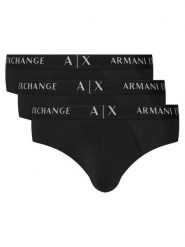 Armani Exchange Komplet slipów XM000870 AF13682 MC061 Czarny. Czarne slipki męskie Armani Exchange, m, bez wzorów, z bawełny. Za 209.99 zł.