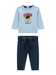 Guess Komplet bluzka i spodnie I6YG07 7K4014 Kolorowy Regular Fit. Spodnie materiałowe dla chłopców Guess, z aplikacjami, z bawełny, bez ramiączek. Za 234.99 zł.