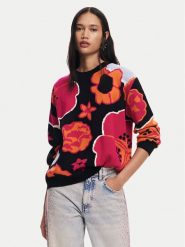 Desigual Sweter Niagara 24WWJF32 Kolorowy Regular Fit. Swetry damskie Desigual, l, bez wzorów, z syntetyku, bez kołnierzyka, bez ramiączek, bez kaptura. Za 449.99 zł.