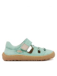 Froddo Sandały Barefoot Elastic Sandal G3150262-11 S Zielony. Zielone sandały chłopięce Froddo, ze skóry, bez zapięcia. Za 269.99 zł.