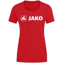 Koszulka Jako Promo. Czerwone koszulki sportowe męskie Jako, xl, bez wzorów, z bawełny, bez kołnierzyka, bez ramiączek, do piłki nożnej. Za 88.59 zł.