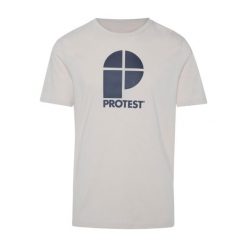 Klasyczny T-shirt Protest. Białe t-shirty męskie Protest, m, bez wzorów, klasyczne, bez kołnierzyka. Za 144.00 zł.