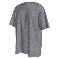 Koszulka Kobieta Nike Essential Lbr szary. Szare koszulki sportowe damskie Nike, xs, bez wzorów, z bawełny, eleganckie, bez kołnierzyka. Za 177.40 zł.