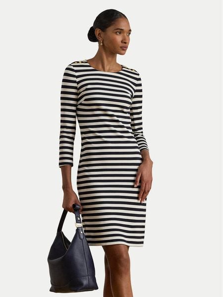 LAUREN RALPH LAUREN Sukienka codzienna 200P03678001 Granatowy Regular Fit. Niebieskie sukienki damskie Lauren Ralph Lauren, na co dzień, bez wzorów, z wiskozy, bez kołnierzyka, bez ramiączek, proste. Za 1,199.00 zł.