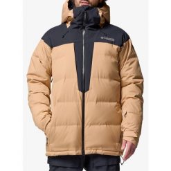Kurtka narciarska Columbia Glacier Ridge Down Jacket. Brązowe kurtki snowboardowe męskie Columbia, l, bez wzorów, bez kaptura, narciarskie. Za 1,037.29 zł.