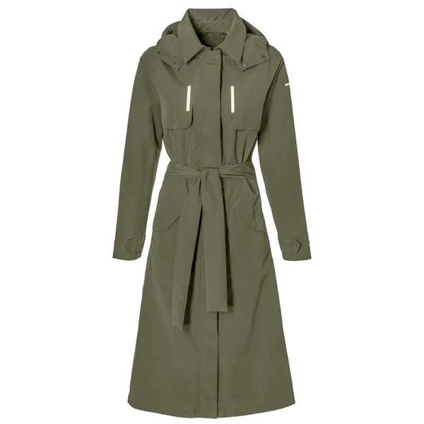 Damska kurtka wodoodporna Basil MosseTrench-Coat. Czarne kurtki damskie BASIL, s, bez wzorów, z materiału, bez kaptura. Za 546.95 zł.
