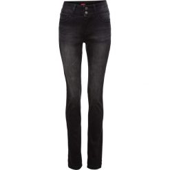 Dżins ze stretchem modelujące sylwetkę SLIM bonprix czarny. Jeansy damskie marki DOMYOS. Za 179.99 zł.