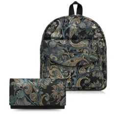 Portfel damski skórzany T-09-G i plecak damski skórzany miejski T-18-G zestaw prezentowy dla niej Paolo Peruzzi ZUP-112-G. Plecaki damskie Paolo Peruzzi, bez wzorów, z materiału. Za 349.00 zł.